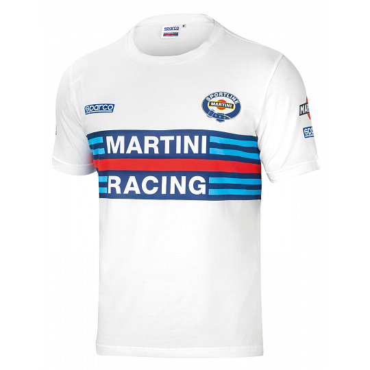 Sparco tričko Martini Racing, barva: bílá, velikost: XXXL Sparco tričko Martini Racing, barva: bílá, velikost: XXXL