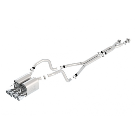 Borla Cat-Back výfukový systém "ATAK" pro Chevrolet Corvette C6 6,0l/6,2l V8 RWD 2-dvéř. Coupé/Convertible, r.v. od 05-08 Borla Cat-Back výfukový systém "ATAK" pro Chevrolet Corvette C6 6,0l/6,2l V8 RWD 2-dvéř. Coupé/Convertible, r.v. od 05-08