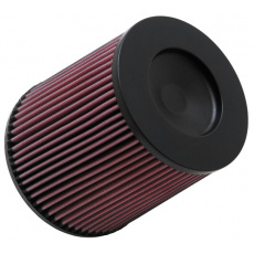 K&N univerzální kulatý zkosený filtr se vstupem 114 mm a výškou 203 mm, kovový vrchlík