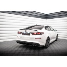 Maxton Design boční difuzory pod zadní nárazník ver.1 pro Kia Optima Mk4 Facelift, černý lesklý plast ABS