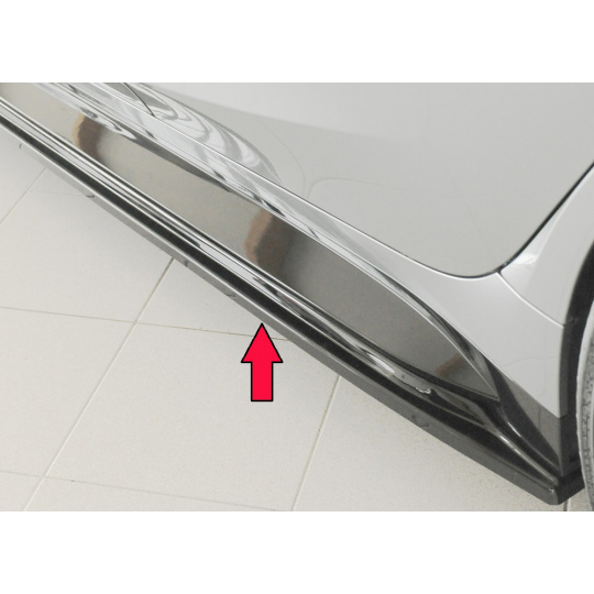 Rieger spoiler pod boční práh mont. strana levá pro BMW Řada 3 G80 M3 CS G34MKS sedan, 01/23-, plast ABS lakovaný do černé lesklé barvy