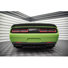 Maxton Design středový spoiler pod zadní nárazník pro Dodge Challenger MK3 SRT Hellcat Widebody, černý lesklý plast ABS