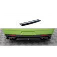 Maxton Design středový spoiler pod zadní nárazník pro Dodge Challenger MK3 SRT Hellcat Widebody, černý lesklý plast ABS