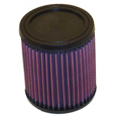 K&N univerzální kulatý filtr se vstupem 62 mm a výškou 127 mm, gumový vrchlík, vnější průměr 114 mm