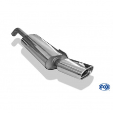 Fox Sportauspuff koncový tlumič výfuku s koncovkou 135x80 Typ 53 pro Volkswagen Corrado 16V, VR6 s motorem 2.0 16V