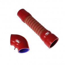 Samco Sport 2-dílná sada silikonových hadic pro vedení vzduchu k turbu pro Audi Quattro UR 1987-on Turbo 10v 2.2l 5vál. s označením motoru MB, barva: modrá