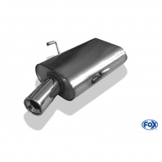 Fox Sportauspuff koncový tlumič výfuku s koncovkou 1x90 Typ 13 pro Peugeot 406 406 Limousine, Coupe s motorem 1.6, 1.8, 2.0