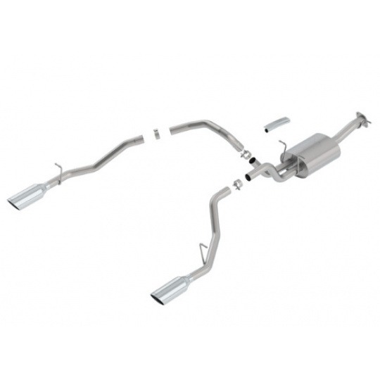 Borla Cat-Back výfukový systém "ATAK" pro Ram 1500 5.7l, automat. přev. CC/SHB (5´7"), WB 144.6", r.v. 2019-2020, typ koncovek: chromové Borla Cat-Back výfukový systém "ATAK" pro Ram 1500 5.7l, automat. přev. CC/SHB (5´7"), WB 144.6", r.v. 2019-2020, typ koncovek: chromové