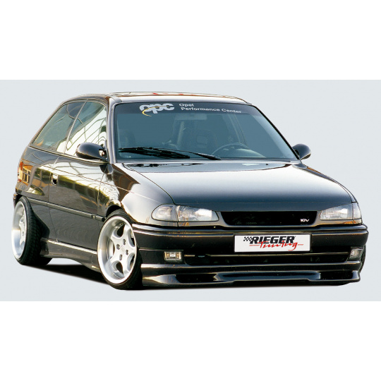 Rieger lipa pod přední nárazník Rieger pro Opel Astra F hatchback, notchback, 09/91-12/99, plast ABS bez povrchové úpravy