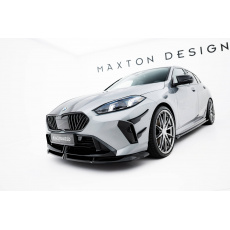 Maxton Design spoiler pod přední nárazník ver.3 pro BMW řada 1 F70, černý lesklý plast ABS, M135i / M-Pack