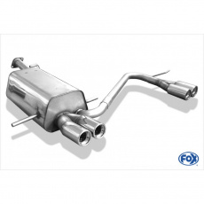 Fox Sportauspuff koncový tlumič výfuku s koncovkou 2x70 Typ 13 na obou stranách pro Subaru Impreza GD, GG s motorem 2.0 Turbo