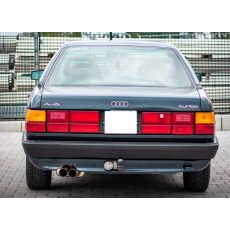 Fox Sportauspuff koncový tlumič výfuku včetně předního tlumiče s koncovkou 2x70 Typ 14 pro Audi 100 C3, C4 s motorem 2.2 Fox Sportauspuff koncový tlumič výfuku včetně předního tlumiče s koncovkou 2x70 Typ 14 pro Audi 100 C3, C4 s motorem 2.2