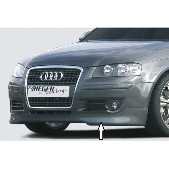 Rieger spoiler pod přední nárazník pro Audi A3 8P 3-dvéř., 5-dvéř., Sportback, r.v. 06/05-06/08, plast ABS bez povrchové úpravy Rieger spoiler pod přední nárazník pro Audi A3 8P 3-dvéř., 5-dvéř., Sportback, r.v. 06/05-06/08, plast ABS bez povrchové úpravy