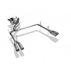 Fox Sportauspuff koncový tlumič výfuku s koncovkou 2x76 Typ 12 na obou stranách pro Toyota Land Cruiser J20 s motorem 4.5 D