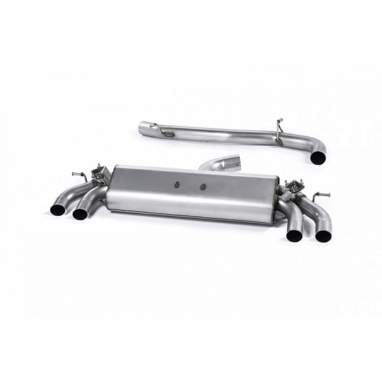 Milltek Sport výfukový systém cat-back GPF/OPF Back - bez rezonátoru (hlasitější) pro Seat Ateca Cupra 300 4Drive (s GPF/OPF) vč. Facelift 2019-2024, GT-100 černé koncovky