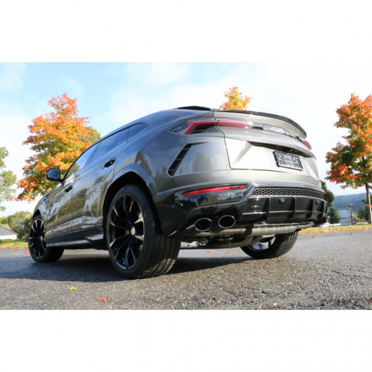 Fox Sportauspuff koncový tlumič výfuku s klapkami s koncovkou 2x115x85 Typ 38 černá na obou stranách pro Lamborghini Urus 2021- s motorem 4.0