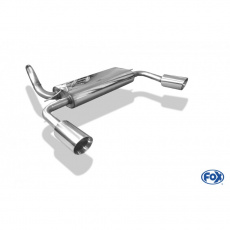 Fox Sportauspuff koncový tlumič výfuku s koncovkou 1x100 Typ 25 na obou stranách pro Ford Focus III 2011- s motorem 1.5, 1.6 Fox Sportauspuff koncový tlumič výfuku s koncovkou 1x100 Typ 25 na obou stranách pro Ford Focus III 2011- s motorem 1.5, 1.6
