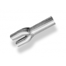 Fox Sportauspuff spojovací trubka 90 mm s adaptérem 2x76 mm pro Audi S4 B5 s motorem 2.7 Fox Sportauspuff spojovací trubka 90 mm s adaptérem 2x76 mm pro Audi S4 B5 s motorem 2.7