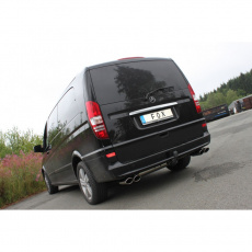 Fox Sportauspuff koncový tlumič výfuku s koncovkou 2x115x85 Typ 32 na obou stranách pro Mercedes Vito 639 s motorem 2.2 CDI, 3.0 CDI, 3.2, 3.7 Fox Sportauspuff koncový tlumič výfuku s koncovkou 2x115x85 Typ 32 na obou stranách pro Mercedes Vito 639 s motorem 2.2 CDI, 3.0 CDI, 3.2, 3.7