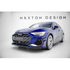 Maxton Design spoiler pod přední nárazník ver.2 pro Audi A3 8Y Facelift, černý lesklý plast ABS, S-Line / S-Line Sedan Maxton Design spoiler pod přední nárazník ver.2 pro Audi A3 8Y Facelift, černý lesklý plast ABS, S-Line / S-Line Sedan