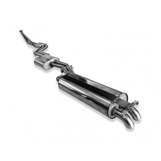 Fox Sportauspuff kompletní výfukový systém od motoru s koncovkou 2×55 typ 26 pro Mercedes 123 s motorem 2.3 l, pro 4válcové motory Fox Sportauspuff kompletní výfukový systém od motoru s koncovkou 2×55 typ 26 pro Mercedes 123 s motorem 2.3 l, pro 4válcové motory