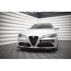 Maxton Design spoiler pod přední nárazník ver.2 pro Alfa Romeo Giulia Sport, černý lesklý plast ABS