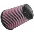 K&N univerzální kulatý zkosený filtr se vstupem 79 mm a výškou 152 mm, gumový vrchlík