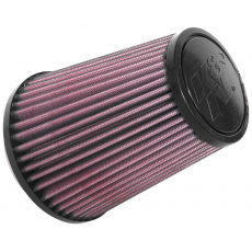 K&N univerzální kulatý zkosený filtr se vstupem 79 mm a výškou 152 mm, gumový vrchlík