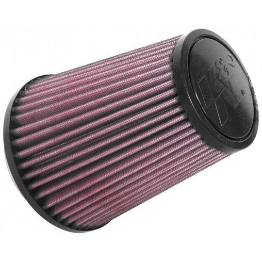 K&N univerzální kulatý zkosený filtr se vstupem 79 mm a výškou 152 mm, gumový vrchlík