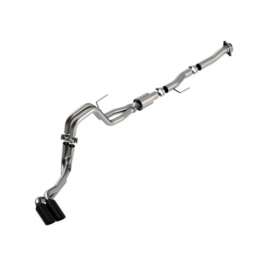 Borla Cat-Back výfukový systém "ATAK" pro Ford F-150 5,0l V8 s aut. převodovkou, 2-dvéř., 2WD/4WD, RC/SB (6' 7") s rozvorem 122,8", r.v. 2021-, typ koncovek: černé Borla Cat-Back výfukový systém "ATAK" pro Ford F-150 5,0l V8 s aut. převodovkou, 2-dvéř., 2WD/4WD, RC/SB (6' 7") s rozvorem 122,8", r.v. 2021-, typ koncovek: černé