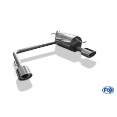 Fox Sportauspuff koncový tlumič výfuku s koncovkou 115x85 Typ 33 na obou stranách pro Toyota Yaris Yaris TS P1 2001-2005 s motorem 1.5 T