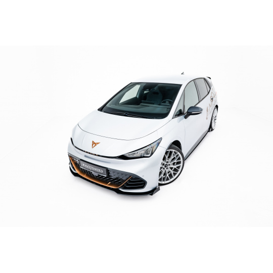 Maxton Design "Street Pro" spoiler pod přední nárazník s křidélky pro Cupra Born Mk1, plast ABS bez povrchové úpravy, s červenou linkou Maxton Design "Street Pro" spoiler pod přední nárazník s křidélky pro Cupra Born Mk1, plast ABS bez povrchové úpravy, s červenou linkou