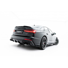 Maxton Design vložka zadního nárazníku s imitacemi koncovek výfuku pro Audi A6 C8, černý lesklý plast ABS, S-Line Maxton Design vložka zadního nárazníku s imitacemi koncovek výfuku pro Audi A6 C8, černý lesklý plast ABS, S-Line