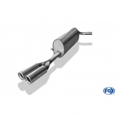 Fox Sportauspuff koncový tlumič výfuku s koncovkou 2x76 Typ 13 pro Škoda Fabia 2000- s motorem 1.0, 1.4, 1.9 SDI, 1.9 TDI Fox Sportauspuff koncový tlumič výfuku s koncovkou 2x76 Typ 13 pro Škoda Fabia 2000- s motorem 1.0, 1.4, 1.9 SDI, 1.9 TDI