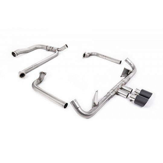 Milltek Sport kompletní výfukový systém vč. náhrady katalyzátoru pro Porsche Cayman 718 GTS 2.5T 2016-2020, typ koncovek: JET-100 karbonové