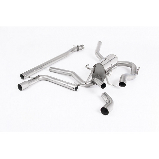 Milltek Sport výfukový systém cat-back bez rezonátoru (hlasitější) pro Suzuki Swift Sport 1.4 BoosterJet (mimo Hybrid, bez GPF/OPF) 2017-2024, GT-115 leštěné koncovky