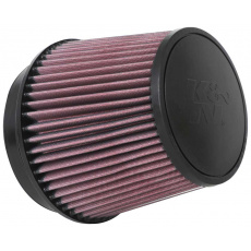 K&N univerzální kulatý zkosený filtr se vstupem 152 mm a výškou 152 mm, kovový vrchlík, délka vstupní příruby 25 mm