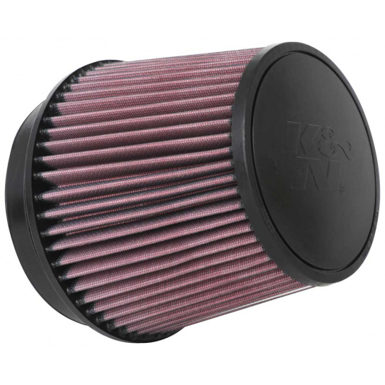K&N univerzální kulatý zkosený filtr se vstupem 152 mm a výškou 152 mm, kovový vrchlík, délka vstupní příruby 25 mm