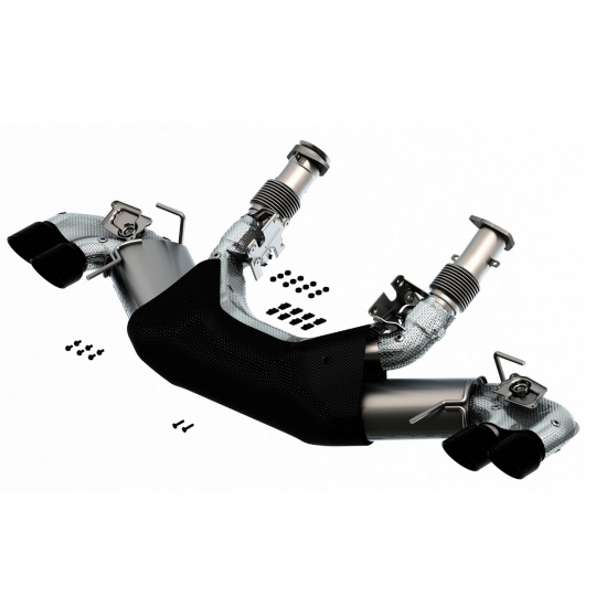 Borla Cat-Back "S-Type" pro Chevrolet Corvette Stingray C8 6,2l V8 s automatickou převodovkou, RWD 2-dvéř., r.v. 2020-2021, typ koncovek: černé Borla Cat-Back "S-Type" pro Chevrolet Corvette Stingray C8 6,2l V8 s automatickou převodovkou, RWD 2-dvéř., r.v. 2020-2021, typ koncovek: černé