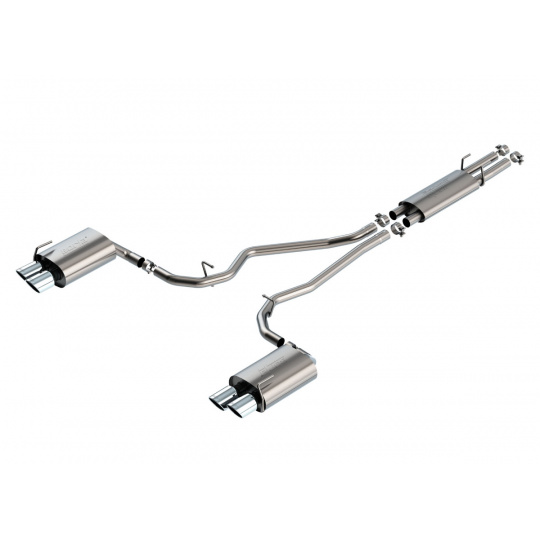 Borla Cat-Back výfukový systém "S-Type" pro Lincoln Aviator 3,0l V6 EcoBoost s automatickou převodovkou, AWD, 4-dvéř., r.v. 2020, typ koncovek: chromové Borla Cat-Back výfukový systém "S-Type" pro Lincoln Aviator 3,0l V6 EcoBoost s automatickou převodovkou, AWD, 4-dvéř., r.v. 2020, typ koncovek: chromové