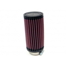 K&N univerzální kulatý filtr se vstupem 48 mm a výškou 152 mm, gumový vrchlík