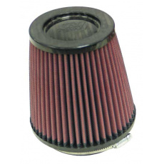 K&N univerzální kulatý zkosený filtr se vstupem 102 mm a výškou 140 mm, karbonový vrchlík