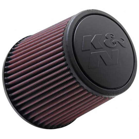 K&N univerzální kulatý zkosený filtr se vstupem 76 mm a výškou 152 mm, gumový vrchlík