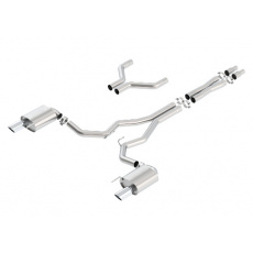 Borla Cat-Back výfukový systém "S-Type" pro Ford Mustang GT 5,0l RWD, 2-dvéř. mimo Convertible, r.v. od 15-17, typ koncovek: chromové Borla Cat-Back výfukový systém "S-Type" pro Ford Mustang GT 5,0l RWD, 2-dvéř. mimo Convertible, r.v. od 15-17, typ koncovek: chromové