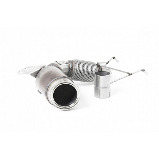 Milltek Sport downpipe a Hi-Flow sportovní katalyzátor pro New Mini Mk3 (F56) Mini Cooper S 2.0 Turbo (UK/EU) Facelift s GPF/OPF 2019-2024, pouze pro Milltek Sport Cat back systém Milltek Sport downpipe a Hi-Flow sportovní katalyzátor pro New Mini Mk3 (F56) Mini Cooper S 2.0 Turbo (UK/EU) Facelift s GPF/OPF 2019-2024, pouze pro Milltek Sport Cat back systém