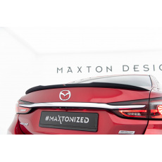 Maxton Design prodloužení spoileru pro Mazda 6 Mk3 FL, černý lesklý plast ABS, Sedan