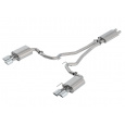 Borla Cat-Back výfukový systém "Touring" pro Ford Mustang GT 5,0l Coupe/Convertible RWD 2-dvéř. s "active valve exhaust" (s homologací ECE), r.v. 2018-2020, typ koncovek: chromové