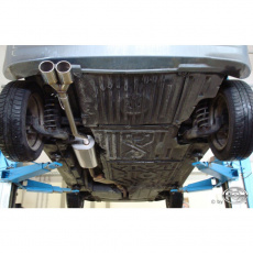 Fox Sportauspuff koncový tlumič výfuku s koncovkou 2x70 Typ 13 pro Mercedes třída A W168 s motorem 1.7 CDI Fox Sportauspuff koncový tlumič výfuku s koncovkou 2x70 Typ 13 pro Mercedes třída A W168 s motorem 1.7 CDI