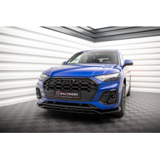 Maxton Design spoiler pod přední nárazník pro Audi Q5 Mk2 S-Line Facelift, černý lesklý plast ABS, vč. Sportback