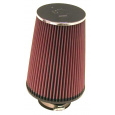 K&N univerzální kulatý zkosený filtr se vstupem 76 mm a výškou 203 mm, kovový vrchlík